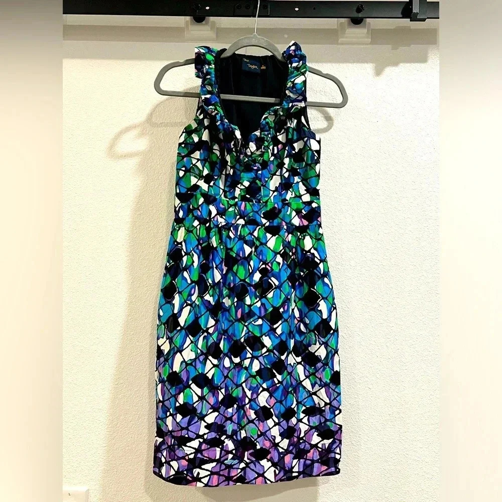 Just Taylor jewel toned dress-Beautiful colors and craftsmanship! Stand out!